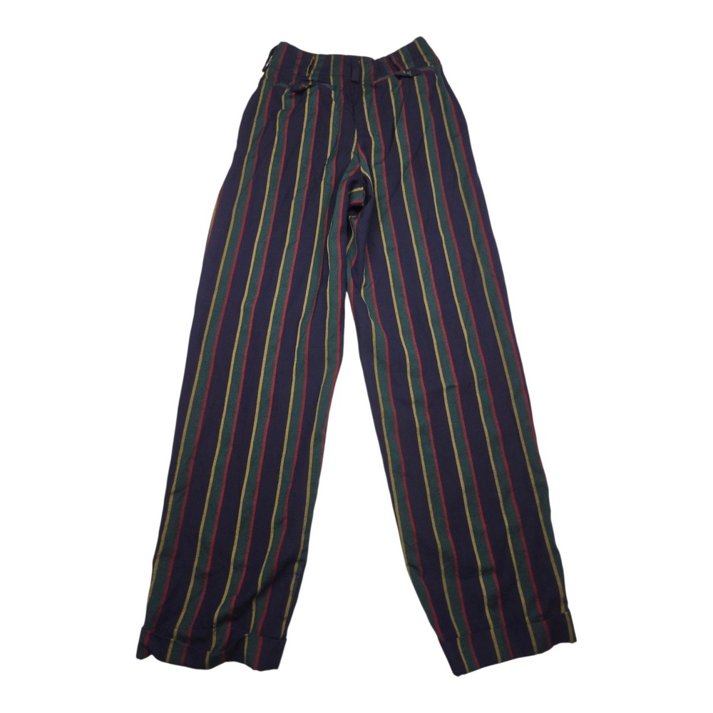 OOAK VTG 70s 80s Autre Chose Wool Pleated Trousers USA High Waist Cuffed W24 L29